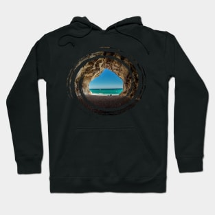 Swirl Beach Cave Landscape Hoodie